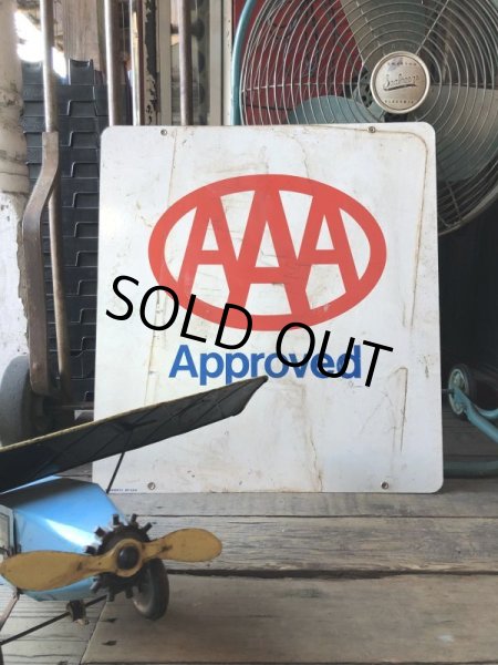 画像19: 90s Vintage AAA Approved Double Sided Metal Sign (M410) (19)