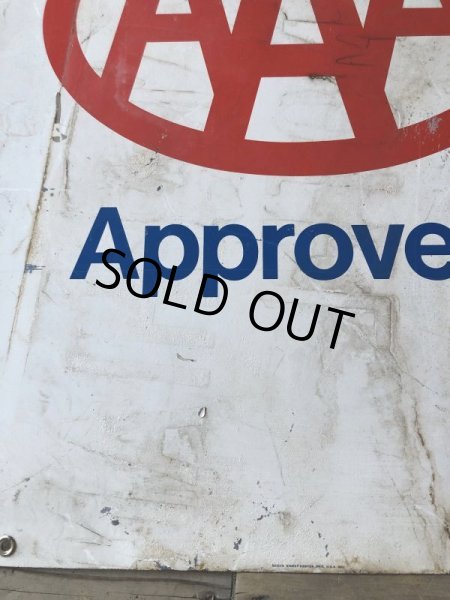 画像17: 90s Vintage AAA Approved Double Sided Metal Sign (M410) (17)
