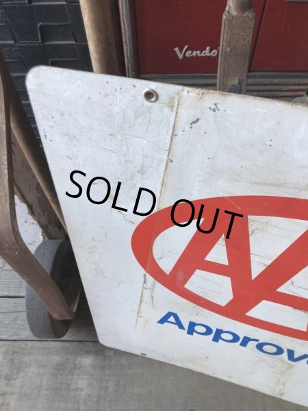 画像13: 90s Vintage AAA Approved Double Sided Metal Sign (M410) (13)