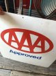 画像10: 90s Vintage AAA Approved Double Sided Metal Sign (M410) (10)