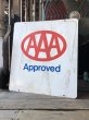 画像11: 90s Vintage AAA Approved Double Sided Metal Sign (M410) (11)