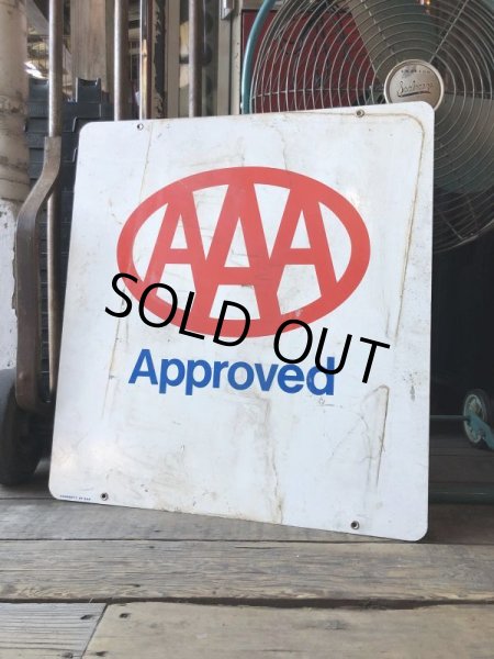 画像11: 90s Vintage AAA Approved Double Sided Metal Sign (M410) (11)