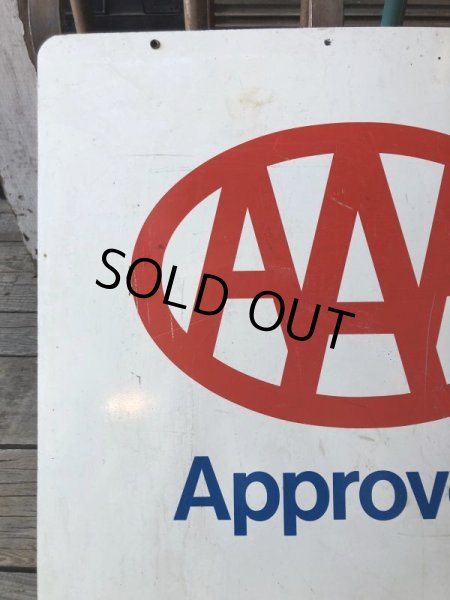 画像3: 90s Vintage AAA Approved Double Sided Metal Sign (M410) (3)