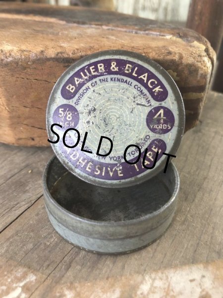 画像1: Vintage BAUER & BLACK ADHESIVE TAPE Can (M424) (1)