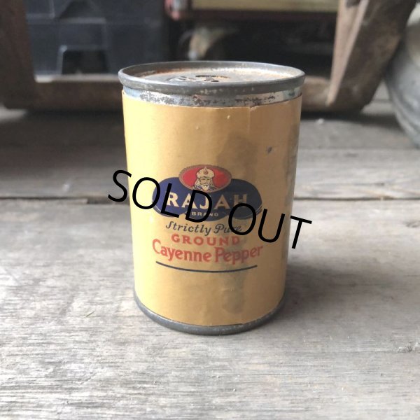 画像3: Vintage RAJAH Ground Cayenne Pepper Can (M422) (3)