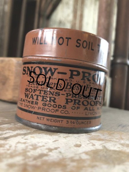 画像7: Vintage Leather's Best Friend SNOW-PROOF WATERPROOFING Can (M422) (7)