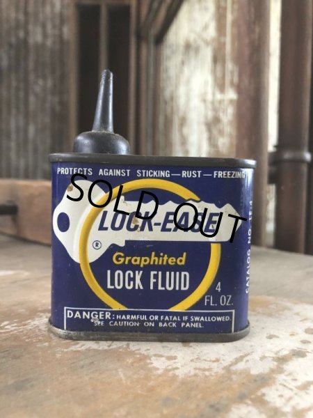 画像5: Vintage LOCK-EASE Lock Fluid Can (M414) (5)