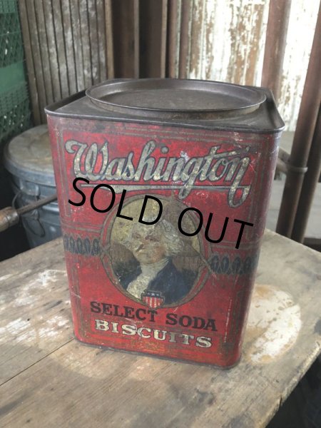画像1: Vintage  Washington Biscuits Can (M434) (1)