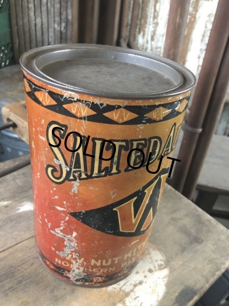 画像2: Vintage  V.V Nut SALTED ALMONDS Can (M433) (2)