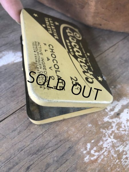 画像4: Vintage Cascarets Brand Chocolate Flavor Tablets Can (M426) (4)