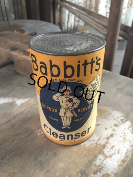 画像6: Vintage Babbitt Cleanser Can (M432) (6)