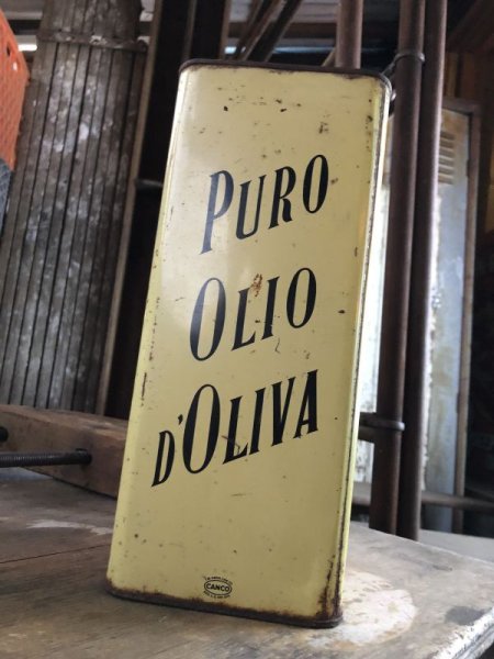 画像6: Vintage PECO Brand Pure Olive Oil One Gallon Can (M429) (6)