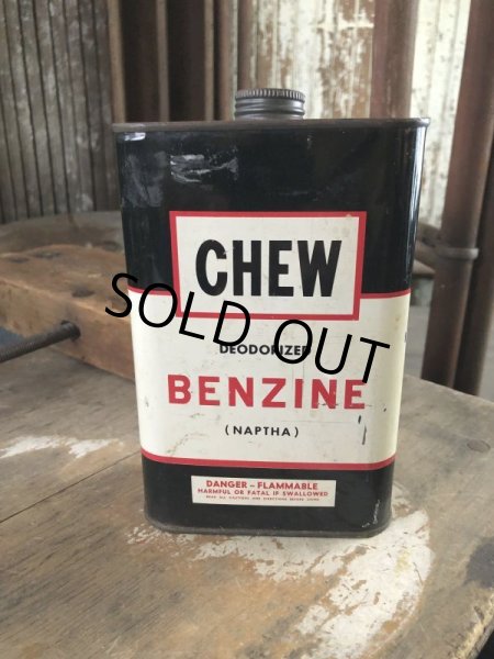 画像6: Vintage CHEW Benzine 1 U.S. Quart Can (M430) (6)
