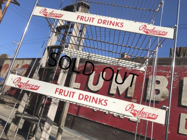 画像6: 【店舗引きり限定】 Vintage Advertising Producer's Dairy Grocery Store Display Rack (M437)  (6)