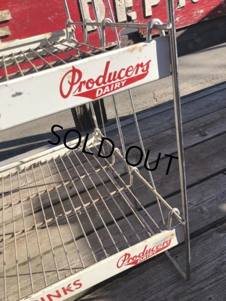 画像25: 【店舗引きり限定】 Vintage Advertising Producer's Dairy Grocery Store Display Rack (M437)  (25)