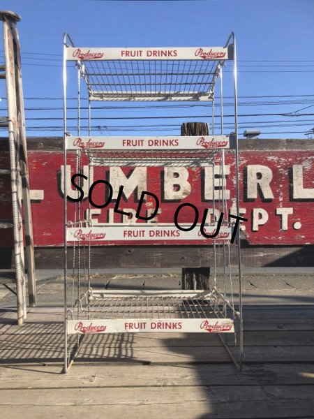 画像4: 【店舗引きり限定】 Vintage Advertising Producer's Dairy Grocery Store Display Rack (M437)  (4)