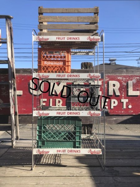 画像29: 【店舗引きり限定】 Vintage Advertising Producer's Dairy Grocery Store Display Rack (M437)  (29)
