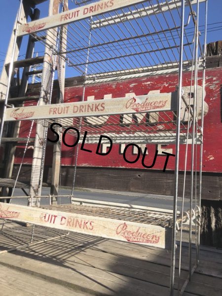 画像19: 【店舗引きり限定】 Vintage Advertising Producer's Dairy Grocery Store Display Rack (M437)  (19)