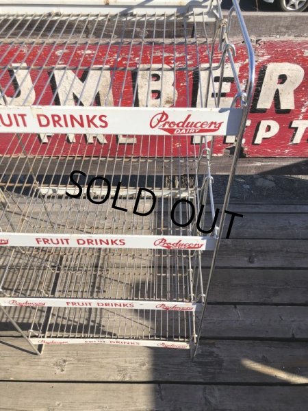 画像9: 【店舗引きり限定】 Vintage Advertising Producer's Dairy Grocery Store Display Rack (M437)  (9)
