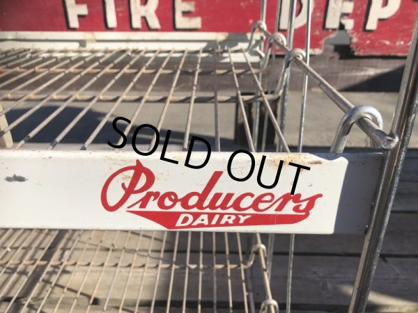 画像8: 【店舗引きり限定】 Vintage Advertising Producer's Dairy Grocery Store Display Rack (M437)  (8)