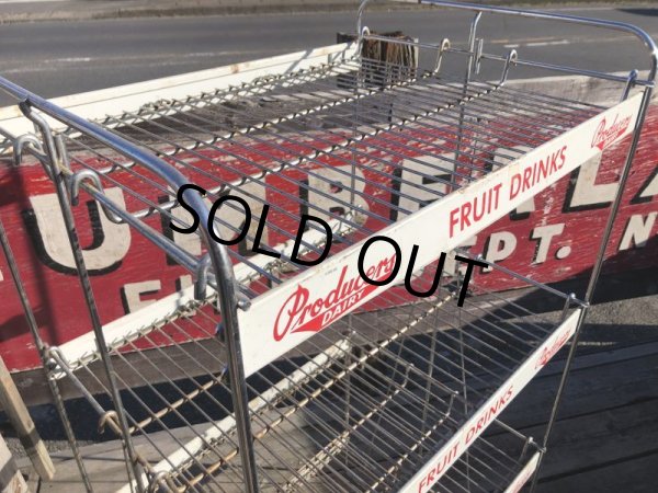 画像7: 【店舗引きり限定】 Vintage Advertising Producer's Dairy Grocery Store Display Rack (M437)  (7)