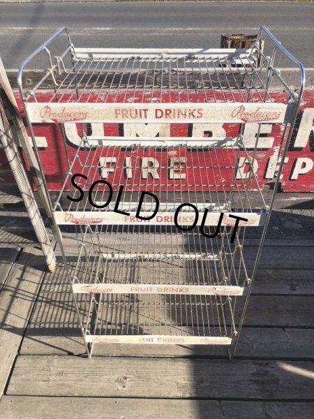 画像21: 【店舗引きり限定】 Vintage Advertising Producer's Dairy Grocery Store Display Rack (M437)  (21)