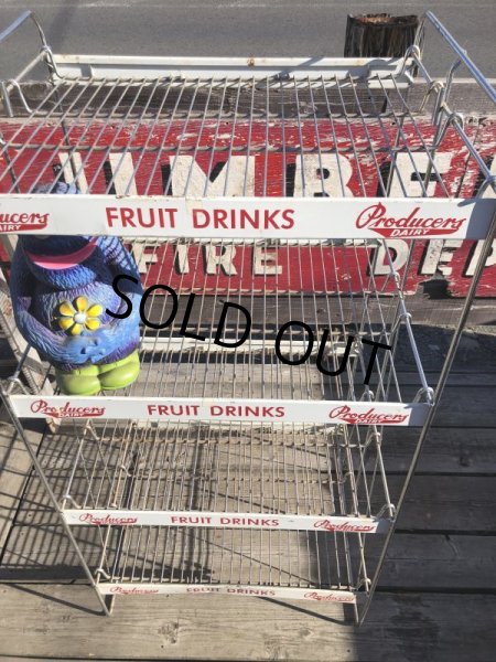画像2: 【店舗引きり限定】 Vintage Advertising Producer's Dairy Grocery Store Display Rack (M437)  (2)