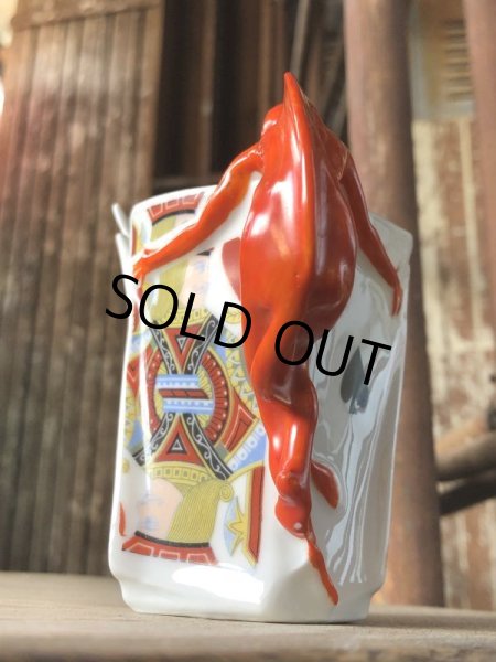 画像20: Antique Royal Bayreuth Red Devil Playing Cards Porcelain Creamer Pitcher (M438) (20)