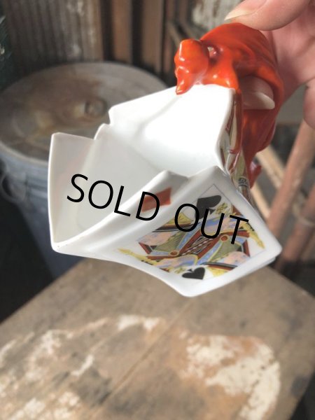 画像23: Antique Royal Bayreuth Red Devil Playing Cards Porcelain Creamer Pitcher (M438) (23)