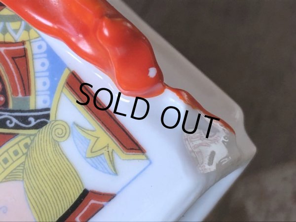 画像30: Antique Royal Bayreuth Red Devil Playing Cards Porcelain Creamer Pitcher (M438) (30)