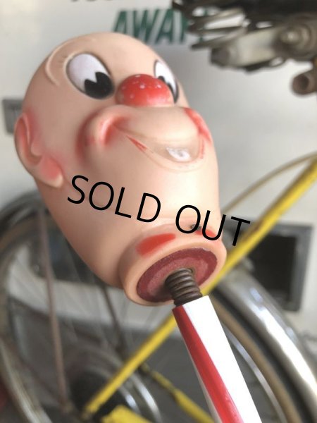画像4: 50s Vintage Alan Jay Toy Squeaky Rocking Clown Head (M439) (4)