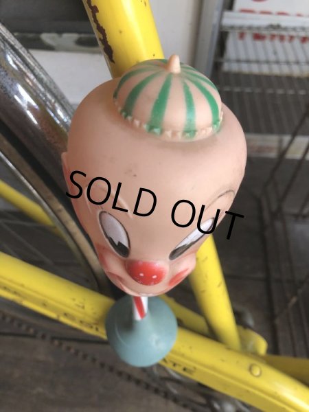 画像2: 50s Vintage Alan Jay Toy Squeaky Rocking Clown Head (M439) (2)
