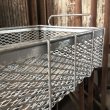 画像10: Vintage Industrial 2 Handles Metal Wire Mesh Basket (M440) (10)