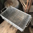 画像7: Vintage Industrial 2 Handles Metal Wire Mesh Basket (M440) (7)