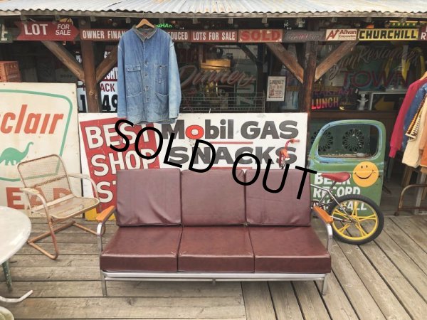 画像28: 【店舗引きり限定】 Vintage U.S.A Aluminum Frame 3P Sofa (M446) (28)