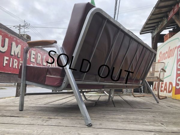 画像5: 【店舗引きり限定】 Vintage U.S.A Aluminum Frame 3P Sofa (M446) (5)