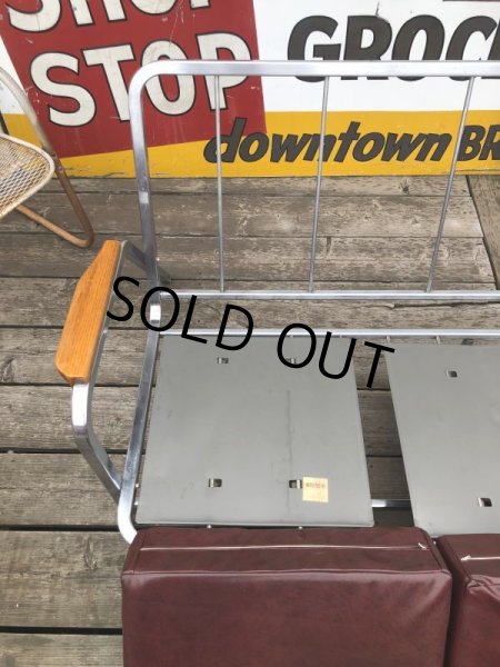 画像17: 【店舗引きり限定】 Vintage U.S.A Aluminum Frame 3P Sofa (M446) (17)