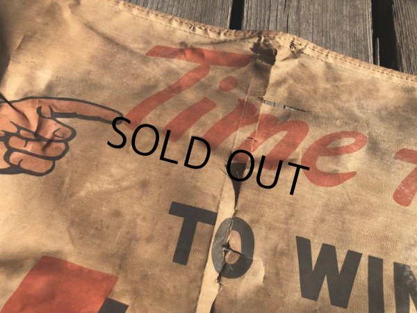 画像25: 【店舗引きり限定】 Vintage 30s-40s era Veedol Motor Oil Cloth Canvas Banner Store Sign (M447)  (25)