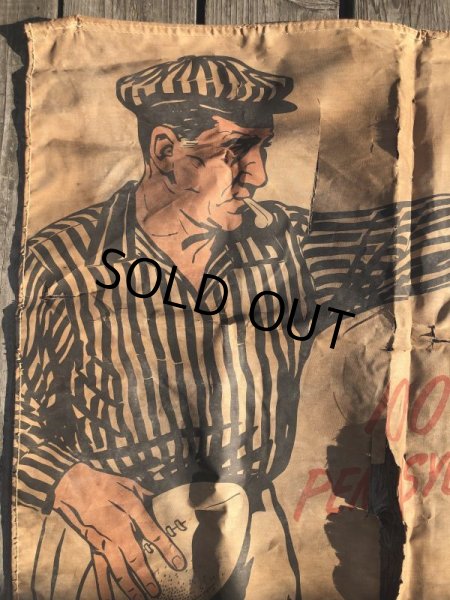 画像2: 【店舗引きり限定】 Vintage 30s-40s era Veedol Motor Oil Cloth Canvas Banner Store Sign (M447)  (2)