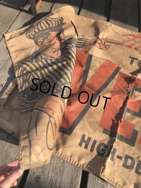 画像17: 【店舗引きり限定】 Vintage 30s-40s era Veedol Motor Oil Cloth Canvas Banner Store Sign (M447)  (17)