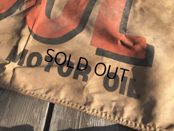 画像24: 【店舗引きり限定】 Vintage 30s-40s era Veedol Motor Oil Cloth Canvas Banner Store Sign (M447)  (24)