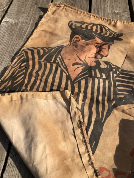 画像15: 【店舗引きり限定】 Vintage 30s-40s era Veedol Motor Oil Cloth Canvas Banner Store Sign (M447)  (15)