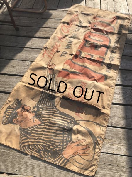 画像35: 【店舗引きり限定】 Vintage 30s-40s era Veedol Motor Oil Cloth Canvas Banner Store Sign (M447)  (35)