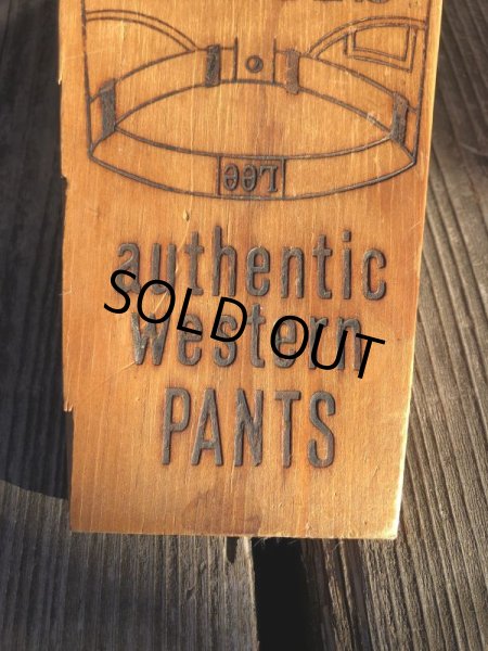 画像12: 〜70s Vintage Lee Advertising LEE RIDERS Wood Boot Jack (M448) (12)