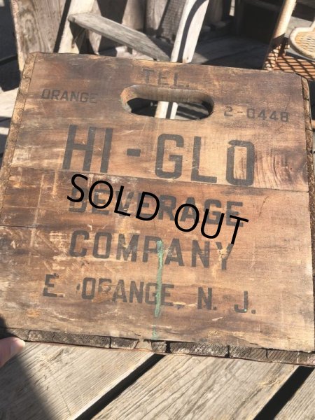 画像6: Vintage Advertising Wooden Crates Wood Box / HI-GLO Orange (M451) (6)