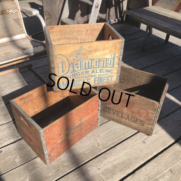 画像18: Vintage Advertising Wooden Crates Wood Box / H.P. HOOD (M449) (18)
