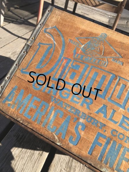 画像3: Vintage Advertising Wooden Crates Wood Box / Diamond Ginger ALE (M450) (3)