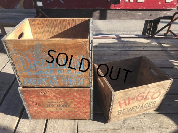 画像17: Vintage Advertising Wooden Crates Wood Box / H.P. HOOD (M449) (17)