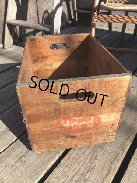 画像5: Vintage Advertising Wooden Crates Wood Box / H.P. HOOD (M449) (5)
