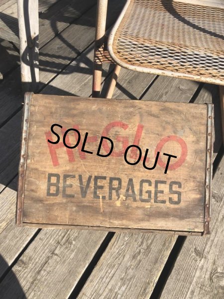 画像2: Vintage Advertising Wooden Crates Wood Box / HI-GLO Orange (M451) (2)